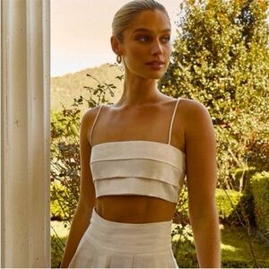 DISSH Cream Crop Top